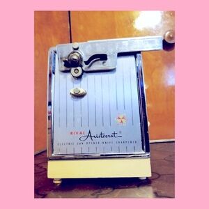 Vintage MCM Rival Aristocrat Electric Can Opener Knife Sharpener Model762R WORKS